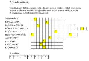 Feladatok felsősöknek költészet napjára