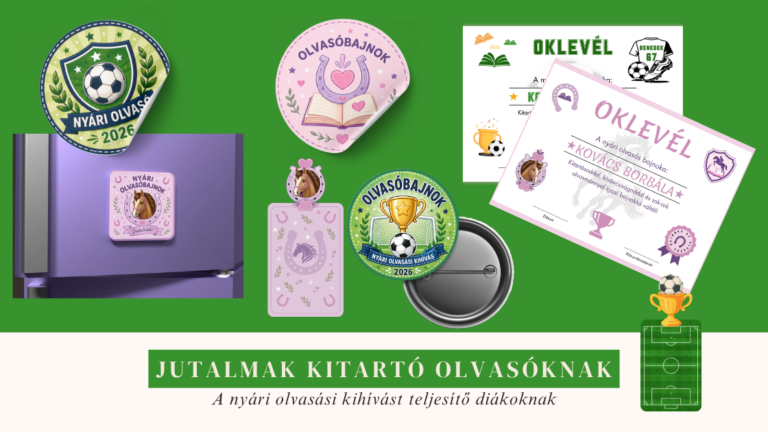 Jutalmak a nyári olvasási kihívást teljesítő diákoknak